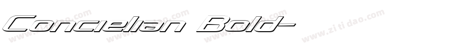 Concielian Bold字体转换